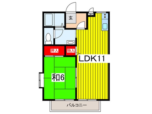 サンクレストＤ棟の物件間取画像